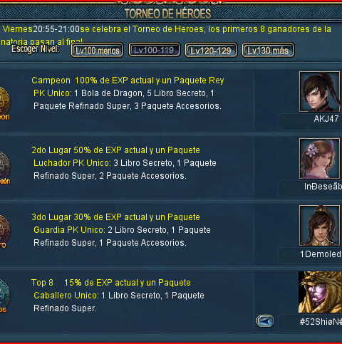 LY DEL TORNEO DE HEROES VIERNES 20/08/2026 — foto 2